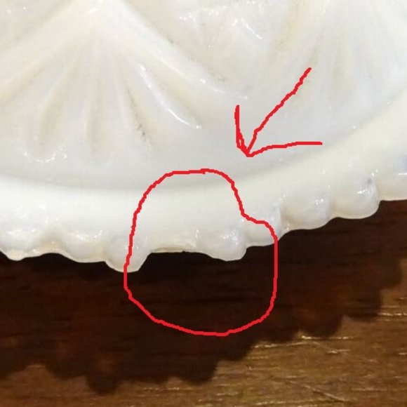 Westmoreland Thumbelina Milk Glass Child's Butter Dish Creamer Sugar Bowl Mint - Picture 6 of 6